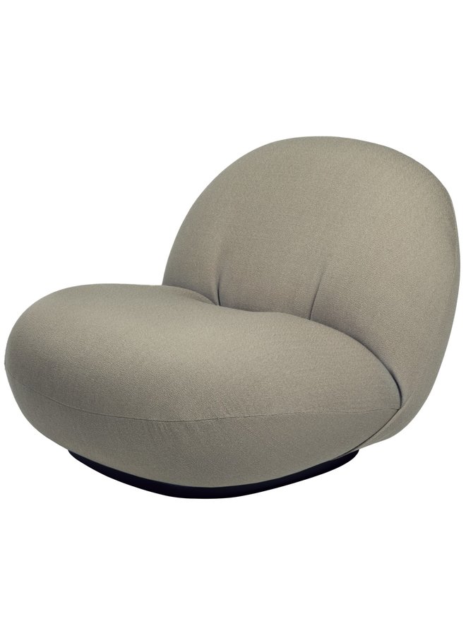 Pacha Lounge Chair | Fully Upholstered Vidar & Black Semi Matt Base