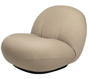 Gubi Pacha Lounge Chair | Vollständig gepolstertes Vidar und schwarzes, halbmattes Gestell Gubi Pacha Lounge Chair | Vollständig gepolstertes Vidar und schwarzes, halbmattes Gestell