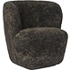 Gubi Chaise longue Stay | Peau de mouton entièrement rembourrée et base noire, petit Gubi Chaise longue Stay | Peau de mouton entièrement rembourrée et base noire, petit