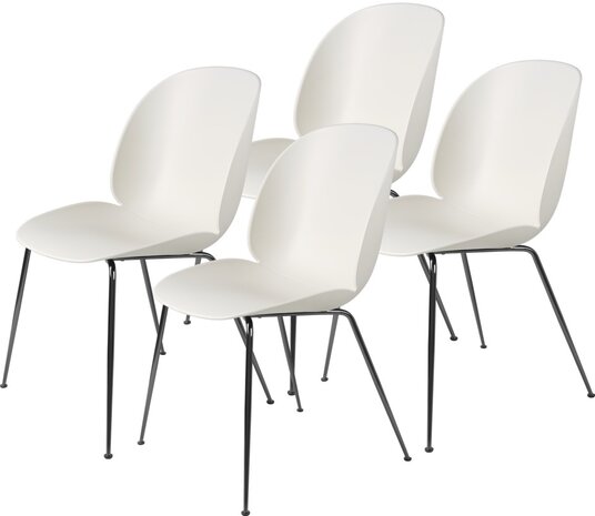 White upholstered 2024 dining chairs