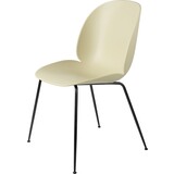 Gubi Chaise de salle à manger Beetle | Base non rembourrée vert pastel et noir mat