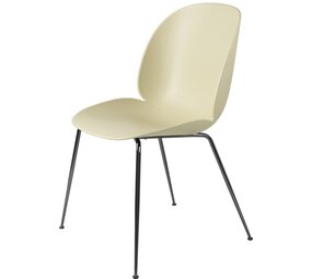 Gubi Sedia da pranzo Beetle | Base non imbottita verde pastello e cromata nera Gubi Sedia da pranzo Beetle | Base non imbottita verde pastello e cromata nera