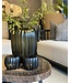 Guaxs Manakara Tealight Holder | Indigo / Smoke Grey