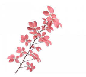 SILK-KA Hoja Rama Rosa | 164cm