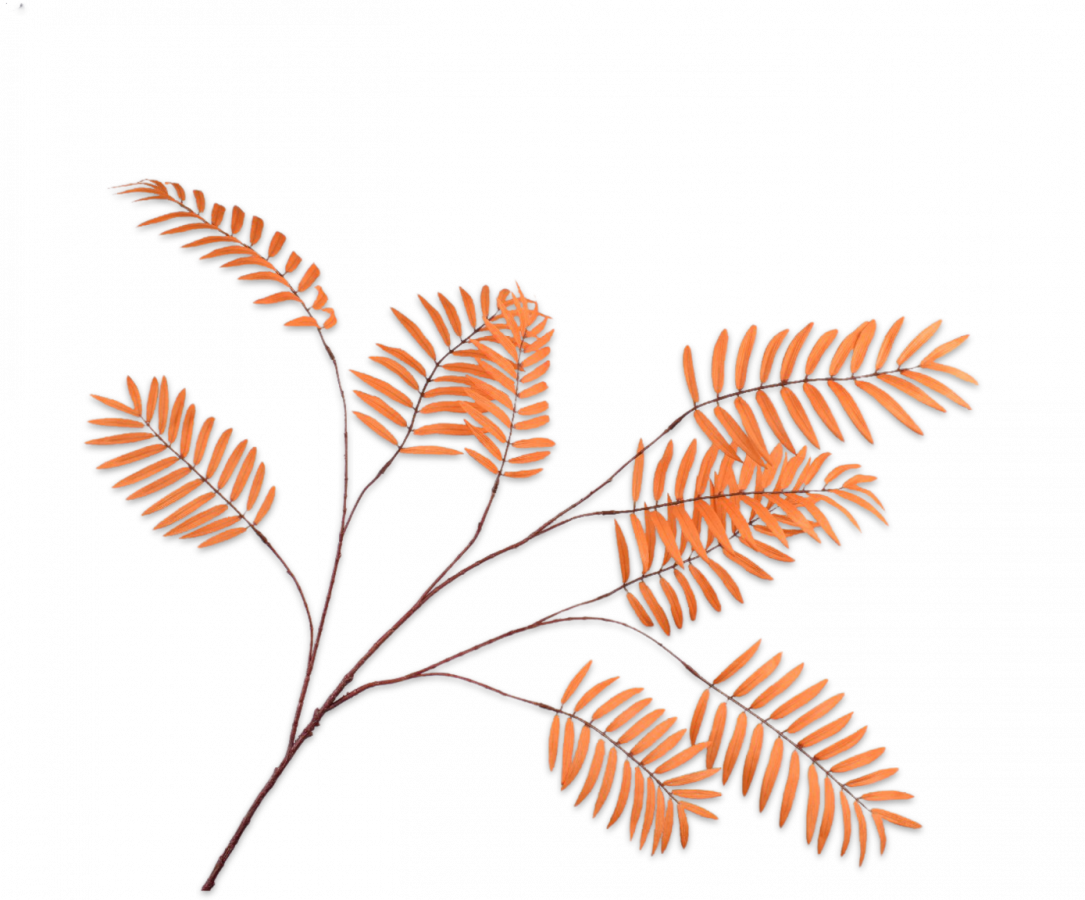 Palm Branch Orange 122 cm NU PUUR & GROEN B.V.