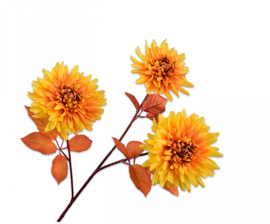 Branche de chrysanthème jaune | 74cm - NU PUUR & GROEN