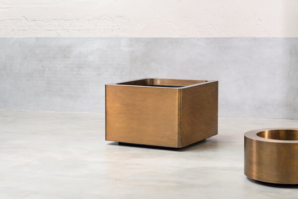 Royal Botania Pot de fleurs cubique Cuprum 70x70 cm Royal Botania Pot de fleurs cubique Cuprum 70x70 cm