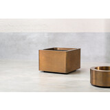 LVIV planters LVIV Cubo per fioriera in ottone stagionato 90 cm LVIV planters LVIV Cubo per fioriera in ottone stagionato 90 cm