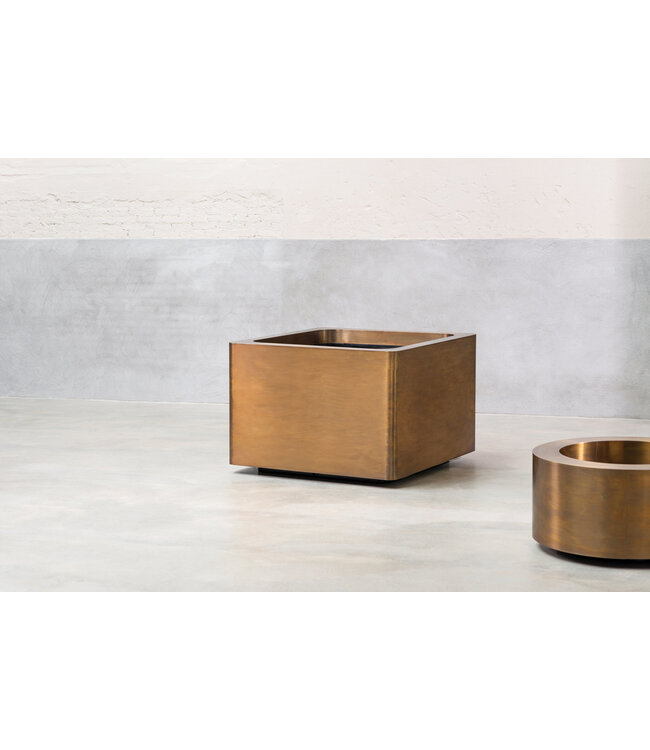 Royal Botania Cuprum cube plantenbak 90x90 cm