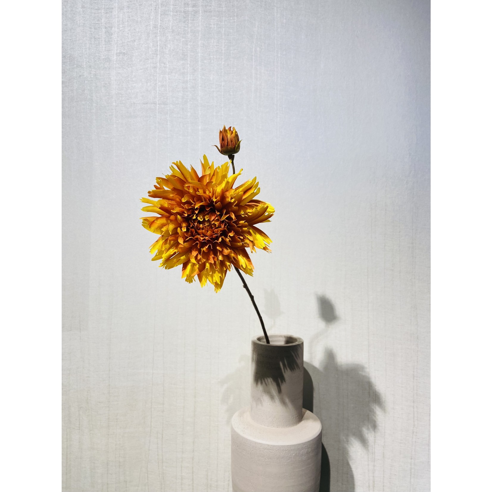Silk-ka Chrysanthemum Branch Yellow | 78 cm