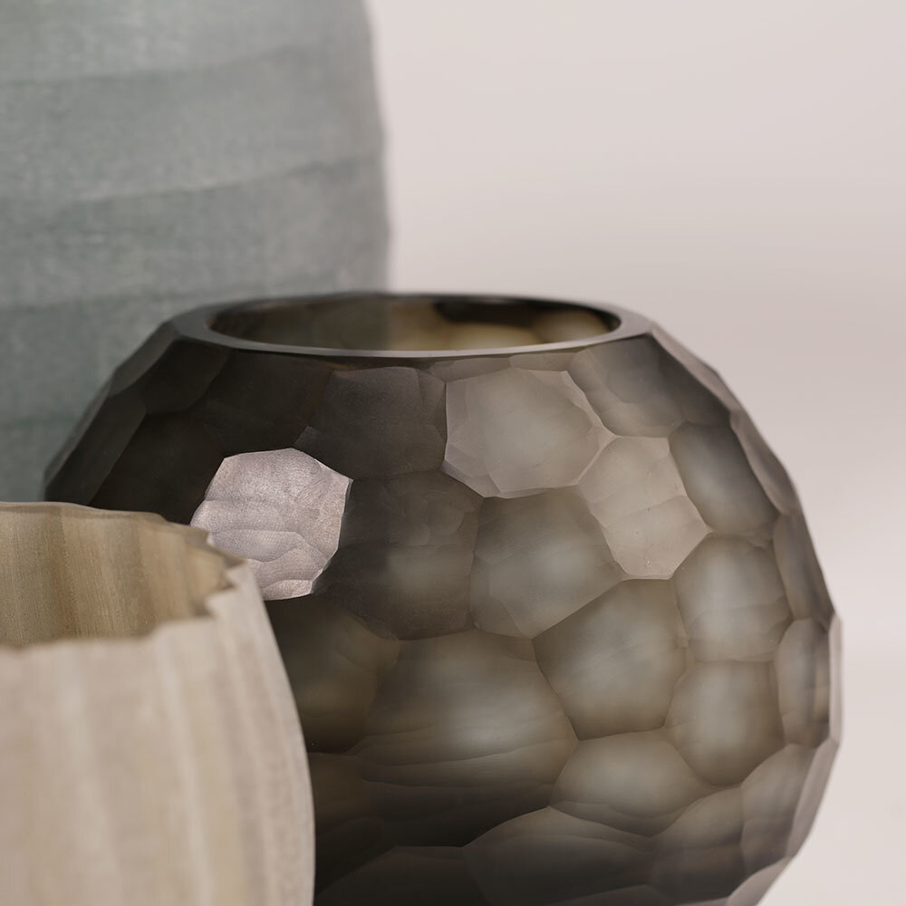 Guaxs Vase Somba S | Indigo / Gris fumé Guaxs Vase Somba S | Indigo / Gris fumé