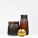 Guaxs Vase Mathura haut | Beurre/Brun