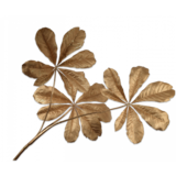 SILK-KA Feuille Branche Or | 117cm