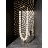 Halskette Glaze White Crackle