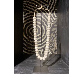 Collar Esmalte Blanco Crackle Collar Esmalte Blanco Crackle