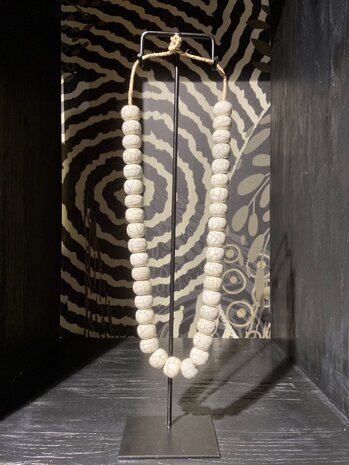 Halskette Glaze White Crackle Halskette Glaze White Crackle