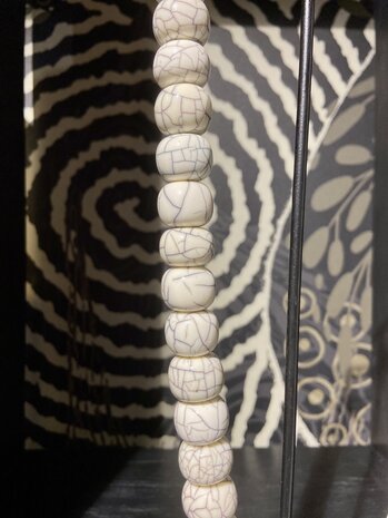 Halskette Glaze White Crackle Halskette Glaze White Crackle