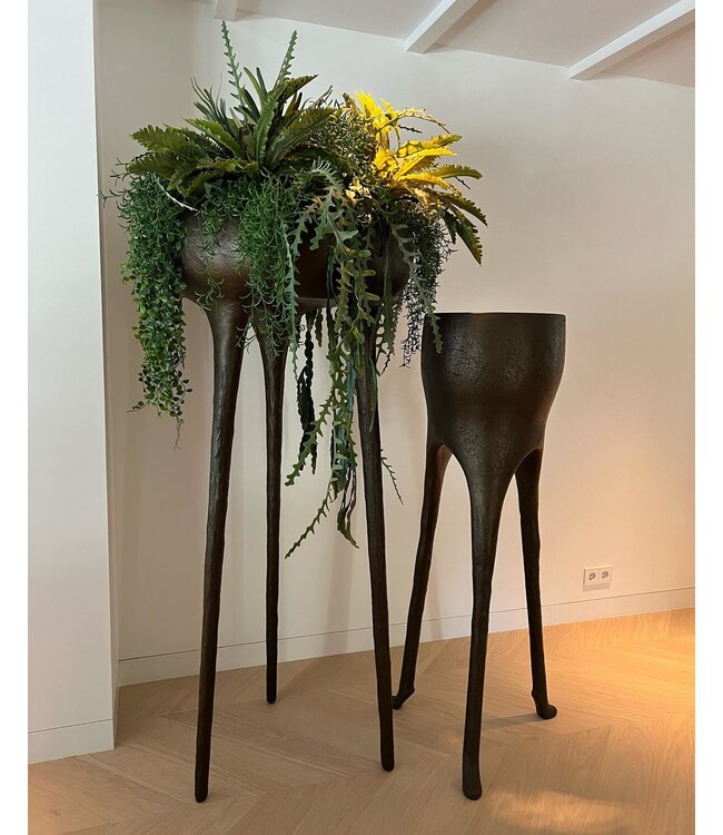 POLDR Design Beine Topf L | Rohbronze