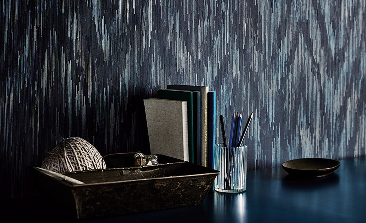 Romo Picota Wallcoverings | Sakari Silver Blue Romo Picota Wallcoverings | Sakari Silver Blue