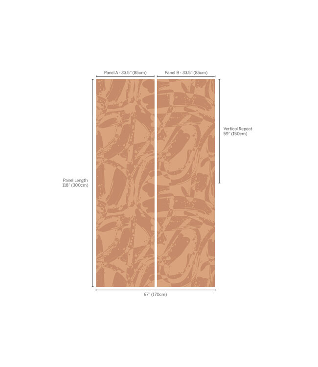 Kirkby Design Wallcoverings Vol.1 | Vandal Wall Mural Sienna