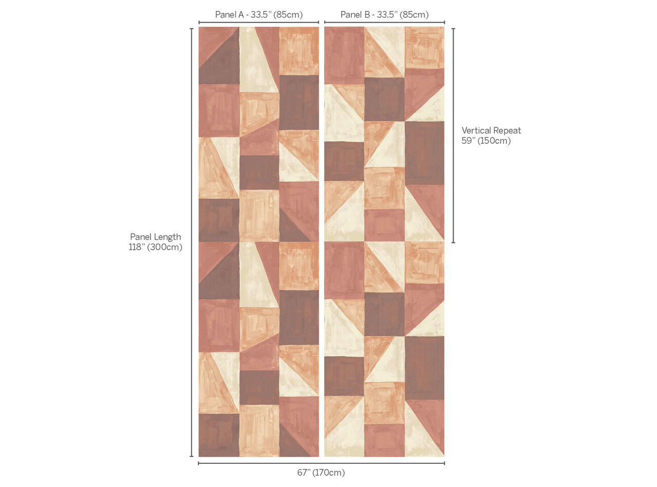 Kirkby Design Wallcoverings Vol.1 | Reclaim Wall Mural Clay Kirkby Design Wallcoverings Vol.1 | Reclaim Wall Mural Clay