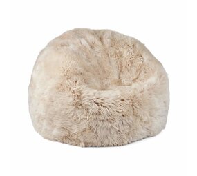 Natures Collection Pouf en peau de mouton | Lin de Nouvelle-Zélande en laine longue 92x93 Natures Collection Pouf en peau de mouton | Lin de Nouvelle-Zélande en laine longue 92x93