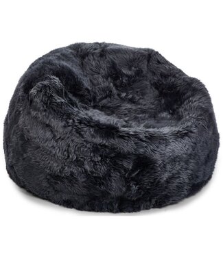 Natures Collection Saueskinns-saccosekk | New Zealand Longwool marineblå 92x93