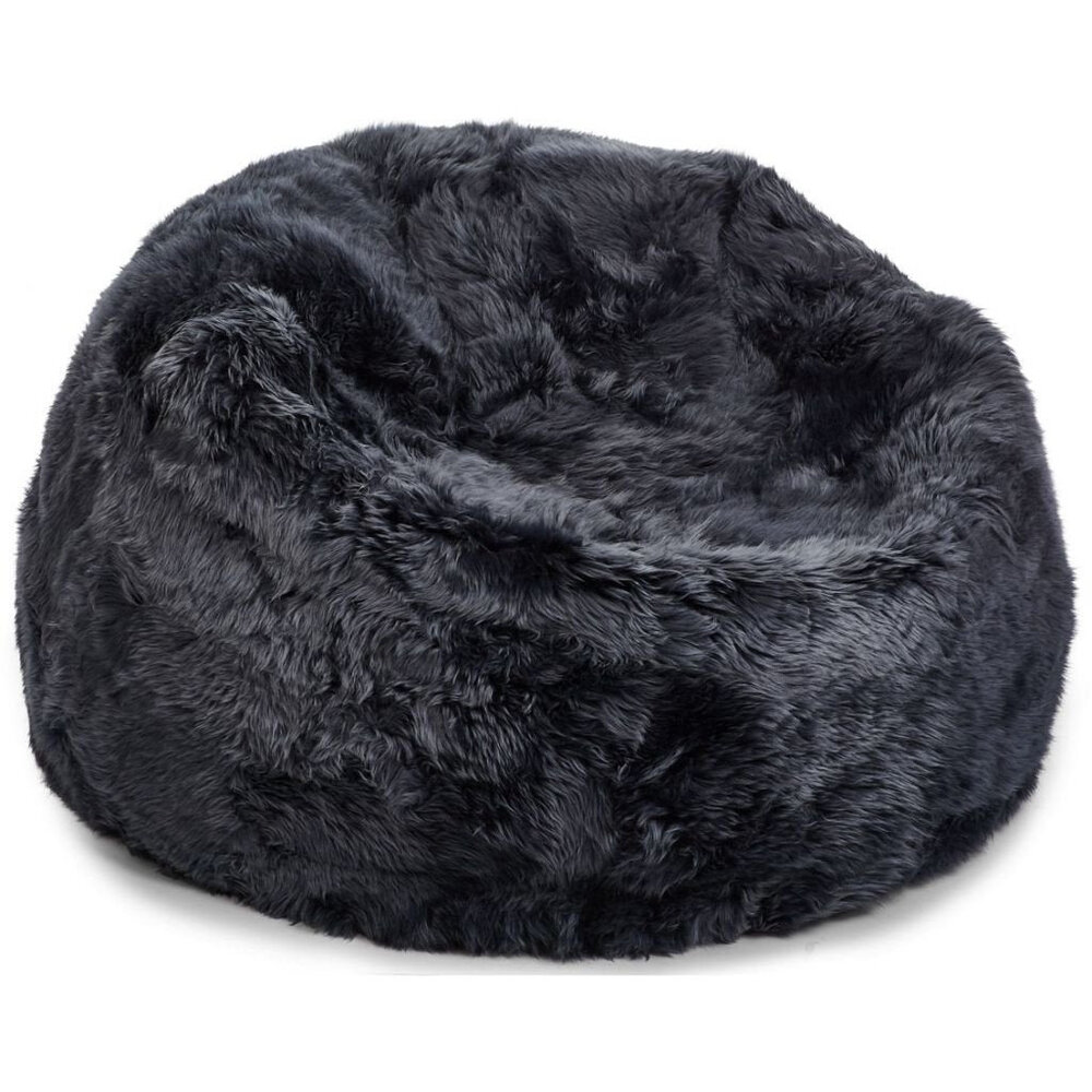 Natures Collection Beanbag Sheepskin | New Zealand Longwool Navy 73x74 Natures Collection Beanbag Sheepskin | New Zealand Longwool Navy 73x74