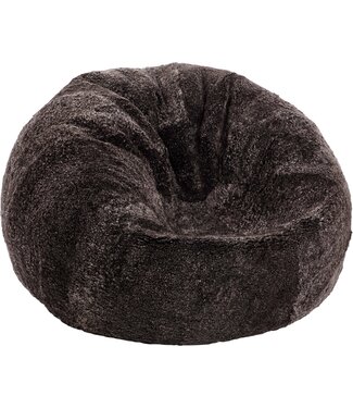Natures Collection Pouf en peau de mouton | Cappuccino en laine courte de Nouvelle-Zélande 73x74