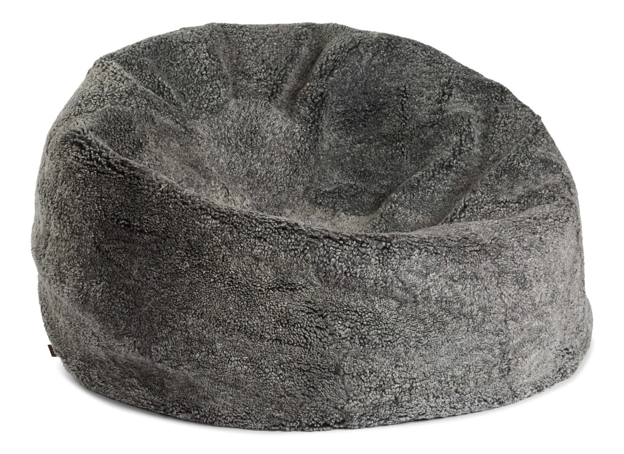 Natures Collection Pouf in pelle di pecora | Nuova Zelanda Lana Corta Grafite 73x74 Natures Collection Pouf in pelle di pecora | Nuova Zelanda Lana Corta Grafite 73x74