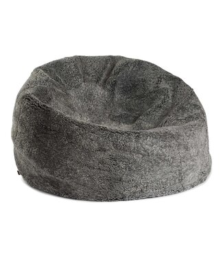 Natures Collection Zitzak Schapenvacht | New Zealand Shortwool Graphite 73x74