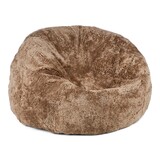 Natures Collection Pouf in pelle di pecora | Nuova Zelanda Lana Corta Talpa 73x74