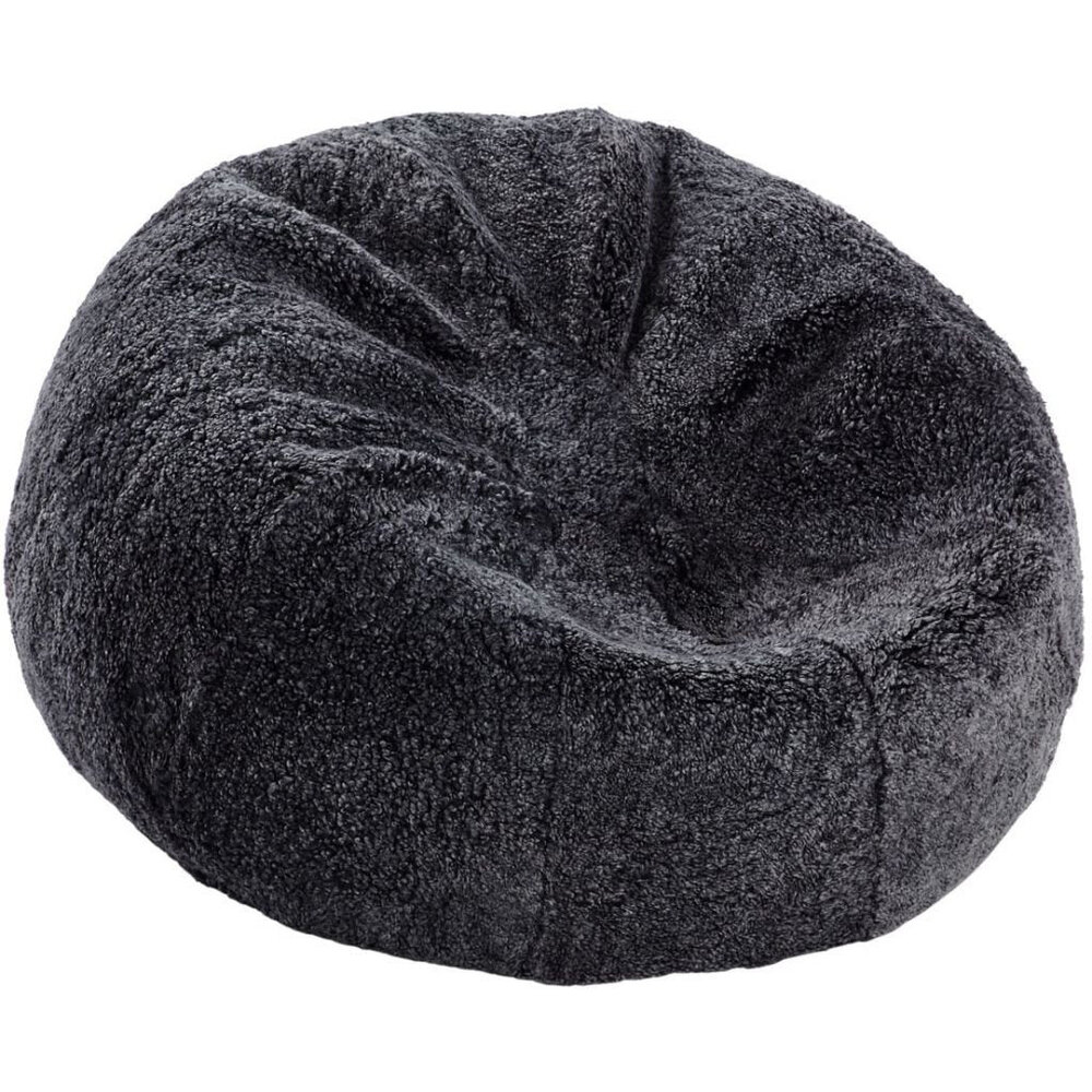 Natures Collection Beanbag Sheepskin | New Zealand Shortwool Anthracite 92x93 Natures Collection Beanbag Sheepskin | New Zealand Shortwool Anthracite 92x93