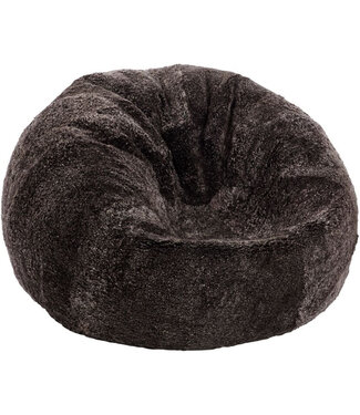 Natures Collection Pouf en peau de mouton | Cappuccino en laine courte de Nouvelle-Zélande 92x93