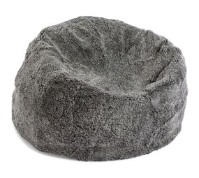 Natures Collection Pouf en peau de mouton | Nouvelle-Zélande Shortwool Graphite 92x93 Natures Collection Pouf en peau de mouton | Nouvelle-Zélande Shortwool Graphite 92x93