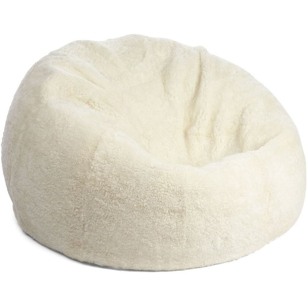 Natures Collection Beanbag Sheepskin | New Zealand Shortwool Ivory 92x93 Natures Collection Beanbag Sheepskin | New Zealand Shortwool Ivory 92x93