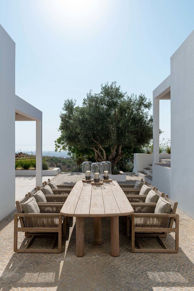 GOMMAIRE Outdoor | Organic Living Tavolino basso Carlo | Teak riciclato grigio naturale