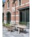 GOMMAIRE Outdoor Meubels | Organic Living Mesa Mia Grande | Teca reciclada gris natural