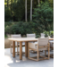 GOMMAIRE Outdoor Meubels | Organic Living Table de salle à manger Carlo | Teck gris naturel