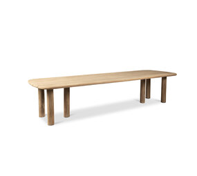 GOMMAIRE Outdoor Meubels | Organic Living Spisebord Carlo | Teak Naturgrå