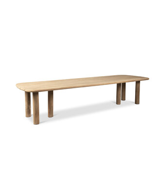 GOMMAIRE Outdoor Meubels | Organic Living Spisebord Carlo | Teak Naturgrå