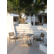 GOMMAIRE Outdoor | Organic Living Fauteuil Fiona | Teck gris naturel / Osier PE Antique Weed