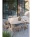 GOMMAIRE Outdoor Meubels | Organic Living Stablebar lenestol Jared | Teak naturgrå / PE-flettet antikk marihuana