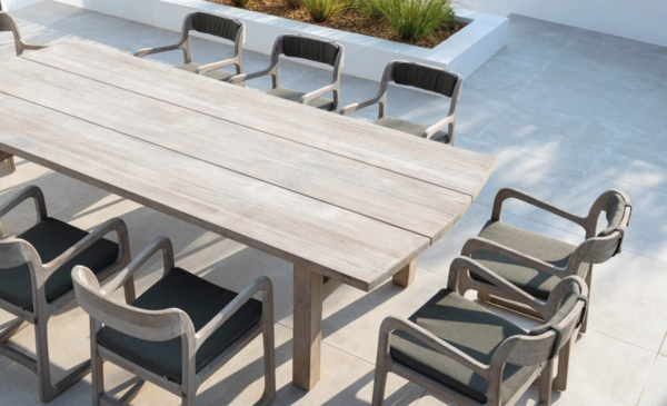 GOMMAIRE - Organic Living - Design Furniture Tableau Abe | Teck Naturel Gris GOMMAIRE - Organic Living - Design Furniture Tableau Abe | Teck Naturel Gris