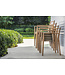 GOMMAIRE Outdoor Meubels | Organic Living Stablebar lenestol Jared | Teak naturgrå / PE-flettet antikk marihuana