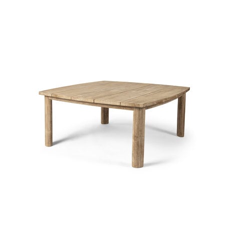 GOMMAIRE Outdoor | Organic Living Square Table Miguel | Teak Natural Grey