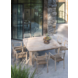 GOMMAIRE Outdoor | Organic Living Square Table Miguel | Teak Natural Grey