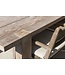 GOMMAIRE Outdoor Meubels | Organic Living Tisch Maximus | Teak Natur Grau