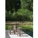 GOMMAIRE Outdoor | Organic Living Round Bar Table Alex | Teak Natural Grey