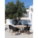 GOMMAIRE Outdoor | Organic Living Mesa redonda grande Anton | Teca reciclada gris natural